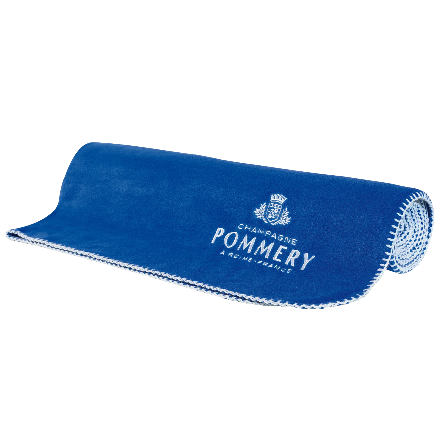 POMMERY Fleecedecke in blau