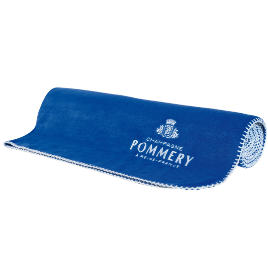 POMMERY Fleecedecke in blau