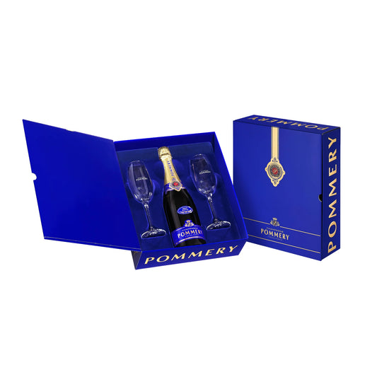 POMMERY Brut Royal 75cl mit 2 Gläsern