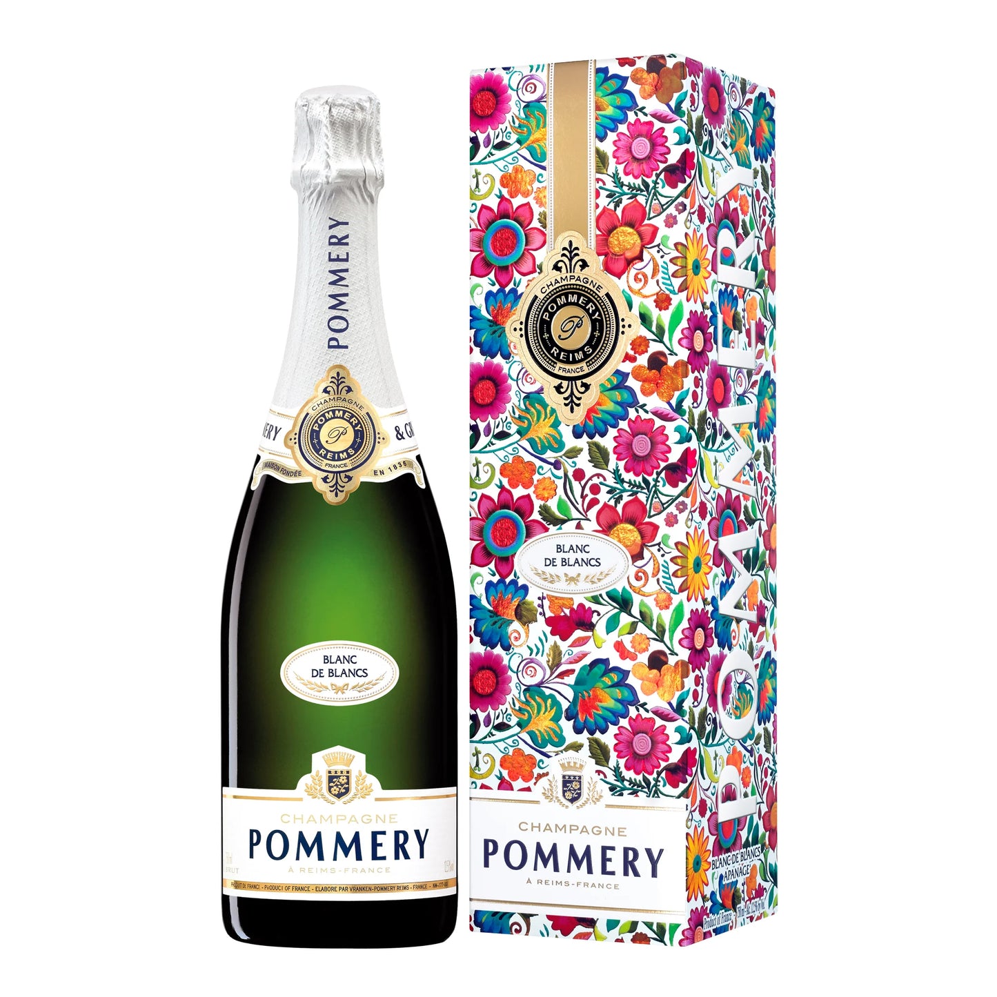 POMMERY Blanc de Blancs 75cl Geschenkverpackung Mexiko
